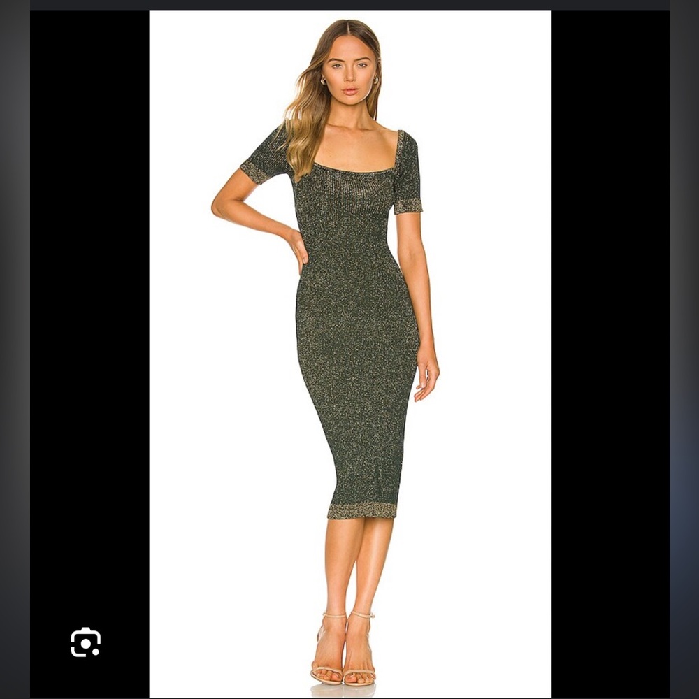 SUBOO Leah knit square neck dress